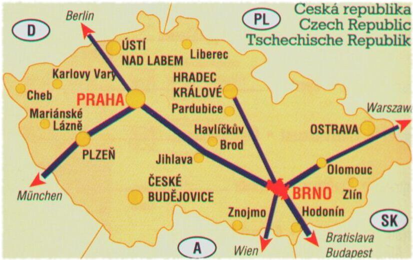 Map of Czech Republiс