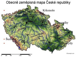 Krkonoše Krušné hory Jeseníky Šumava Beskydy